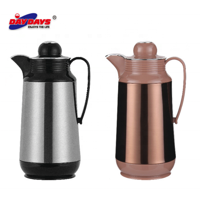 SUNLIFE Colorful Body Stainless Steel Coffee Vacuum flask Jug With Glass Refill 1000ml-1