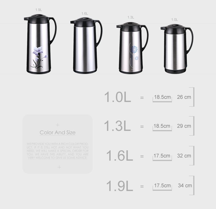 Sunlife Vacuum Flask High Quality Coffee Pot Stainless Steel Simple Thermo Glass Vacuum Jug-1