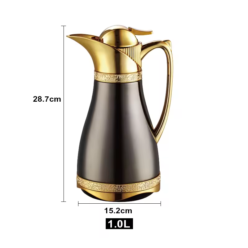 Sunlife new Luxury Coffee Pot China Wholesale Metal Body Thermos Tea and Coffee Pot vacuum flask-2