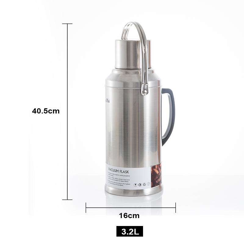 Large capacity factory Glass Refill Hot Cold Coffee thermos bottle thermal jug vacuum flask-1