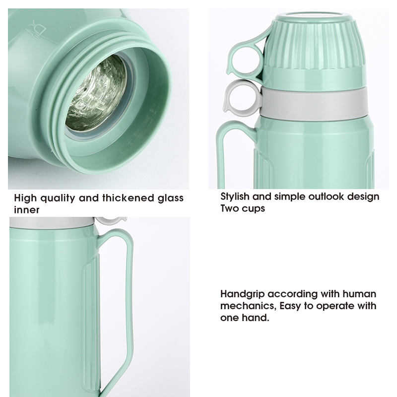 Daydays 1.0L Plastic kettle water bottle glass refill thermos vacuum water flask new design-3