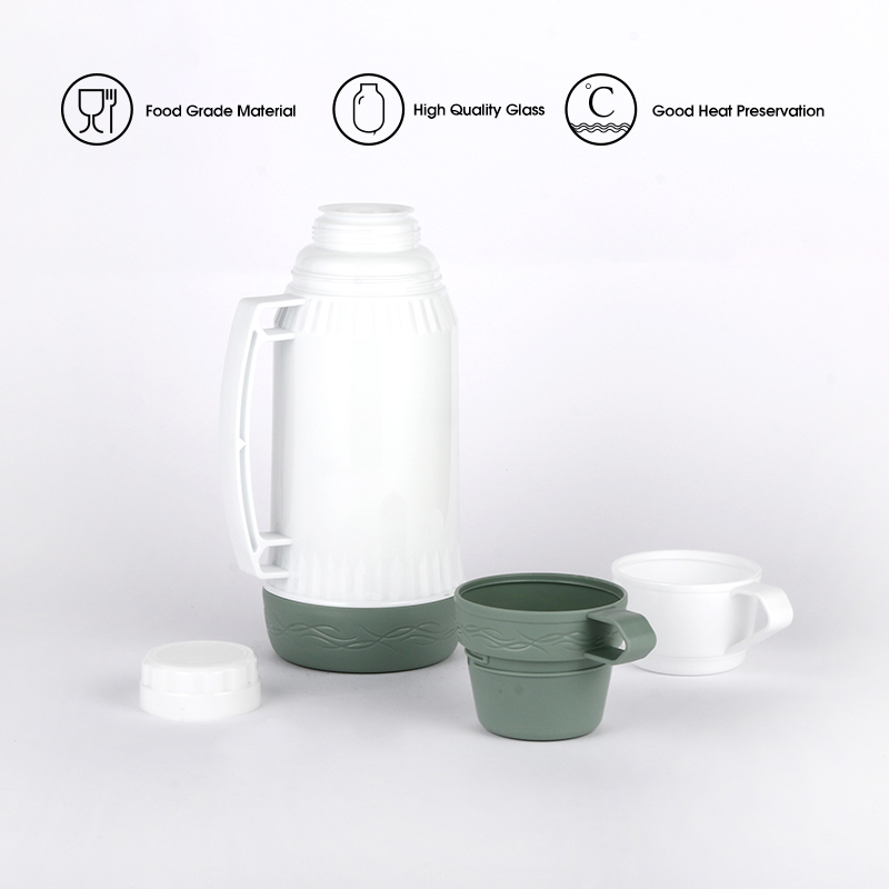 Daydays 1000ml Original Design PP food grade Plastic Body Glass Refill vacuum flasks Thermos jug-4