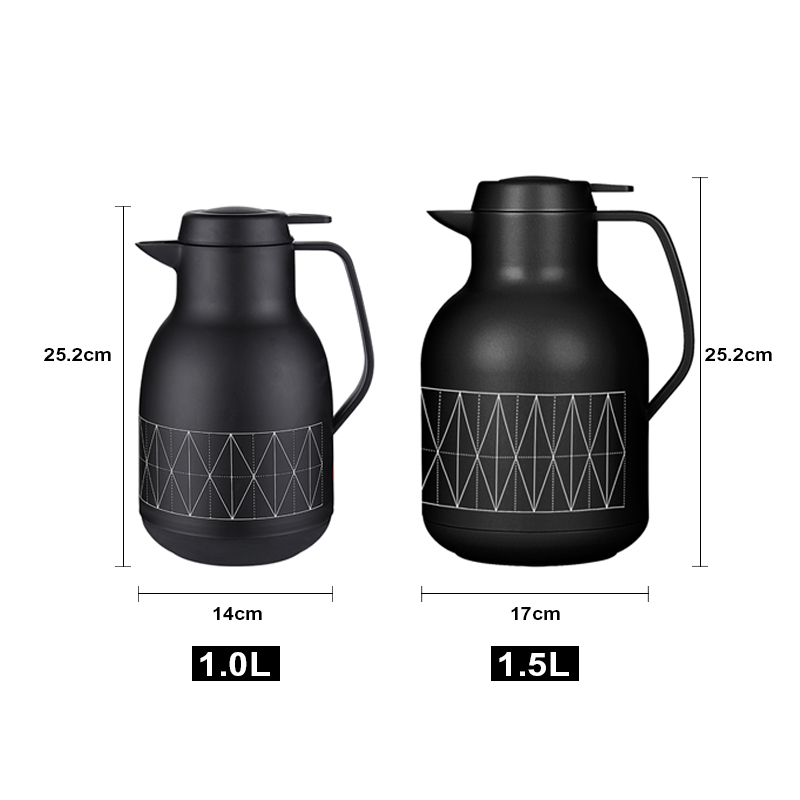 Sunlife vacuum flask PP body glass liner Modern style coffee pot thermal jug vacuum flask-1