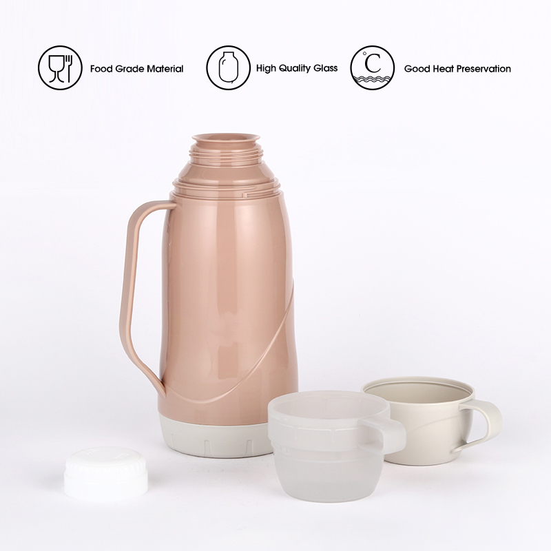 Daydays 1000ml Patent Design Portable Customized Color Available Pink Glass Thermos vacuum flask-4