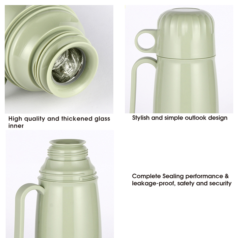 Daydays New High Quality 450ml Food Grade Plastic Material outdoor vacuum flask with glass refill-3