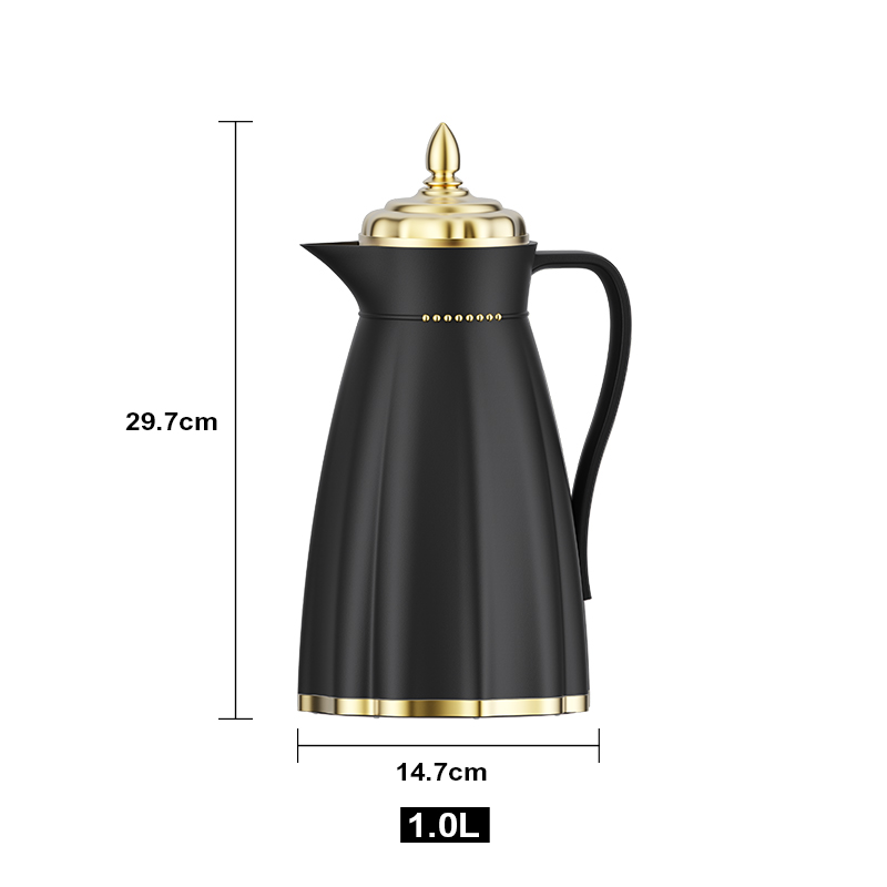 Sunlife New Arabian Coffee Pot 1.0L PP Body Thermo Coffee Pot Thermo Glass Refill Vacuum Jug-1