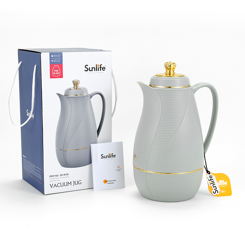 Sunlife design pp material new electroplating Middle Eastern thermal jug vacuum flask-8