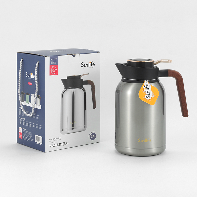 Sunlife 2000ml Double Wall Stainless Steel Food Grade thermo jug vacumm flask Coffee Pot-10