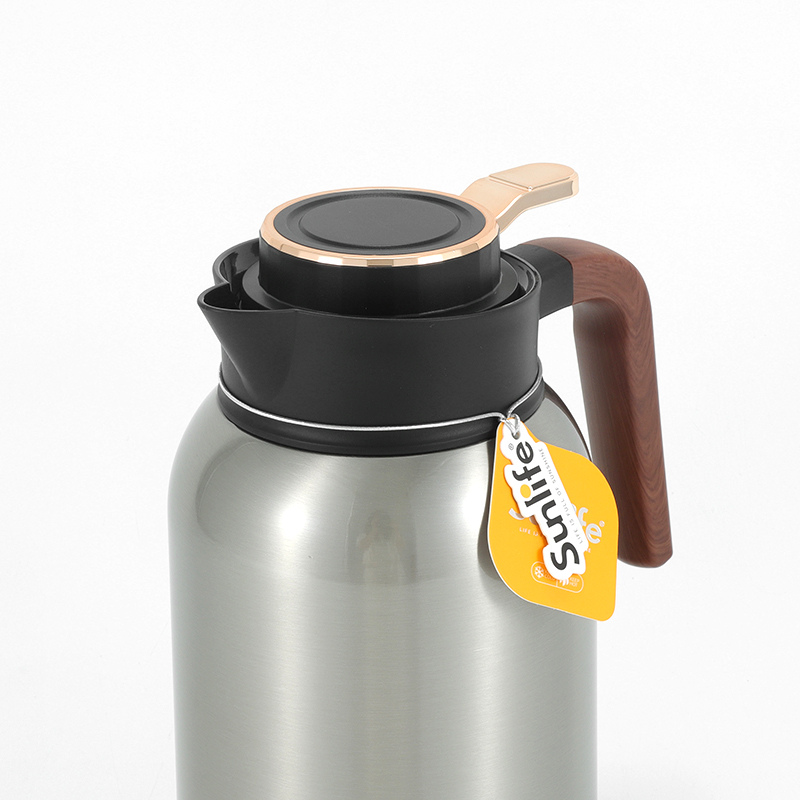 Sunlife 2000ml Double Wall Stainless Steel Food Grade thermo jug vacumm flask Coffee Pot-2