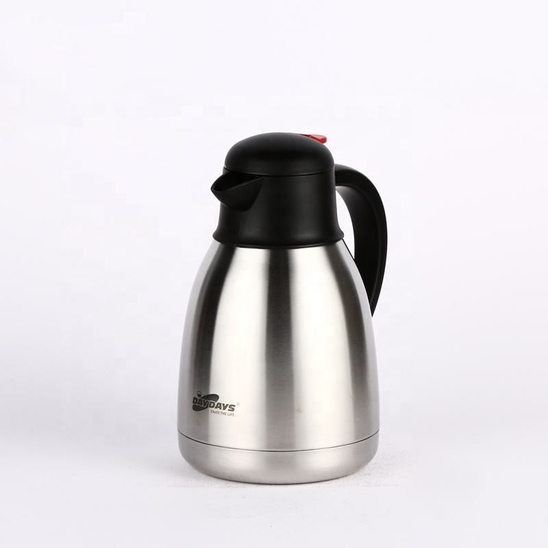 Sunlife Fast Delivery 2000ml Push Botton Lid Double Wall Stainless Steel Metal Thermal Jug-3
