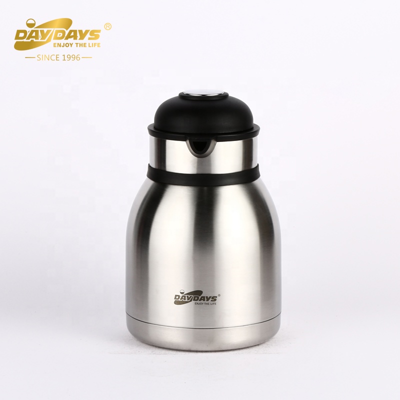 Sunlife big capaciy 1.2L double wall stainless steel press button thermos vacuum flasks-5