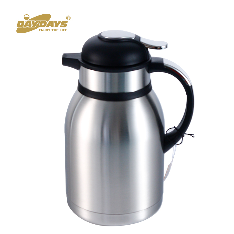 Veley's double wall stainless steel coffee pot will surely satisfy your coffee insulation needs.