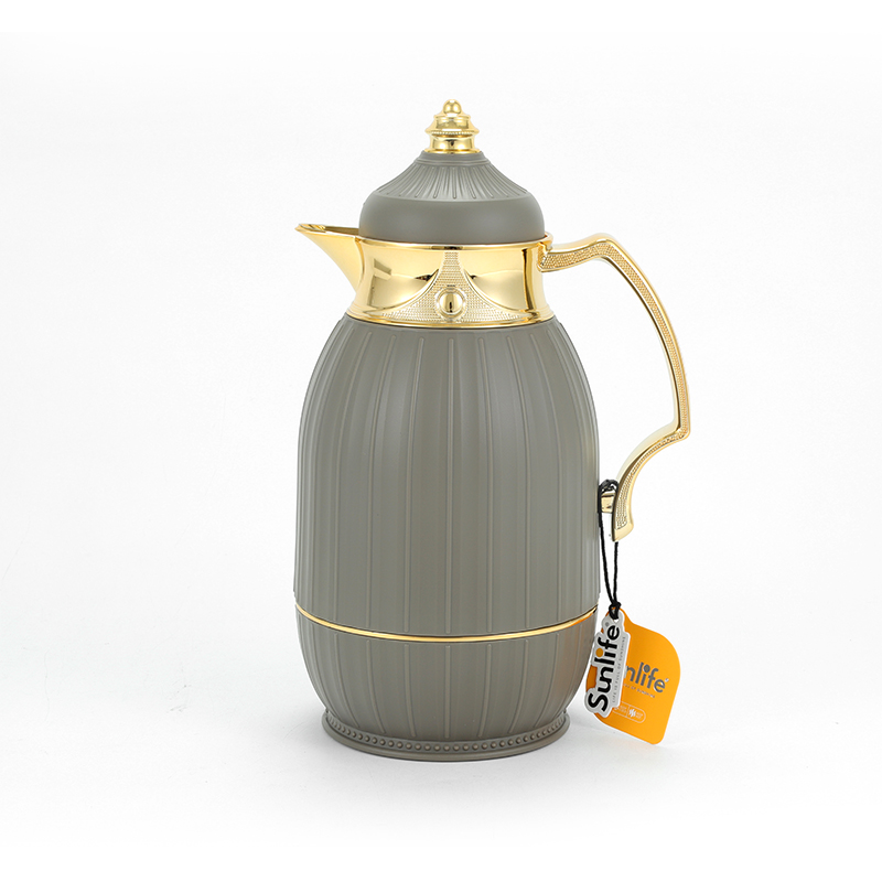 New Arrival 1.0L Arabic coffee pot Pink glass vacuum flask fashion arabian coffee pot-6