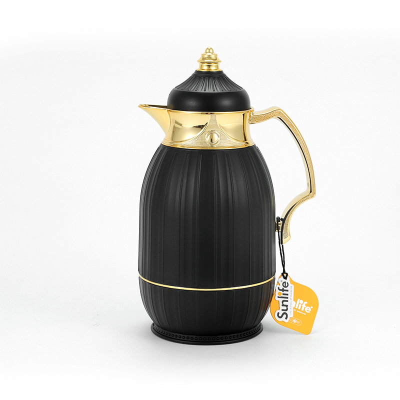 New Arrival 1.0L Arabic coffee pot Pink glass vacuum flask fashion arabian coffee pot-5