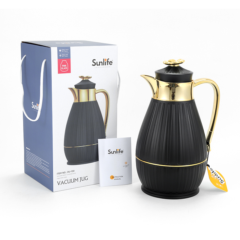Sunlife factory wholesale good quality 1.0L pink glass refill arabian coffee pot-8
