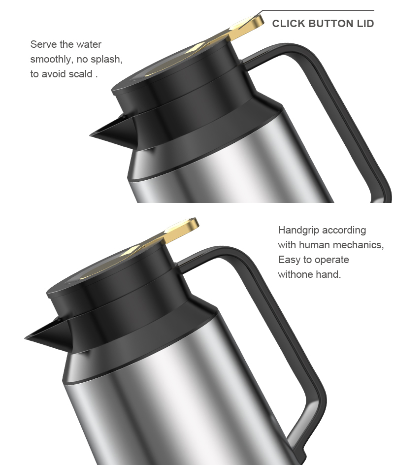 New Item sunlife Iron Material Body Glass Liner Inside thermal jug vacuum flask-2