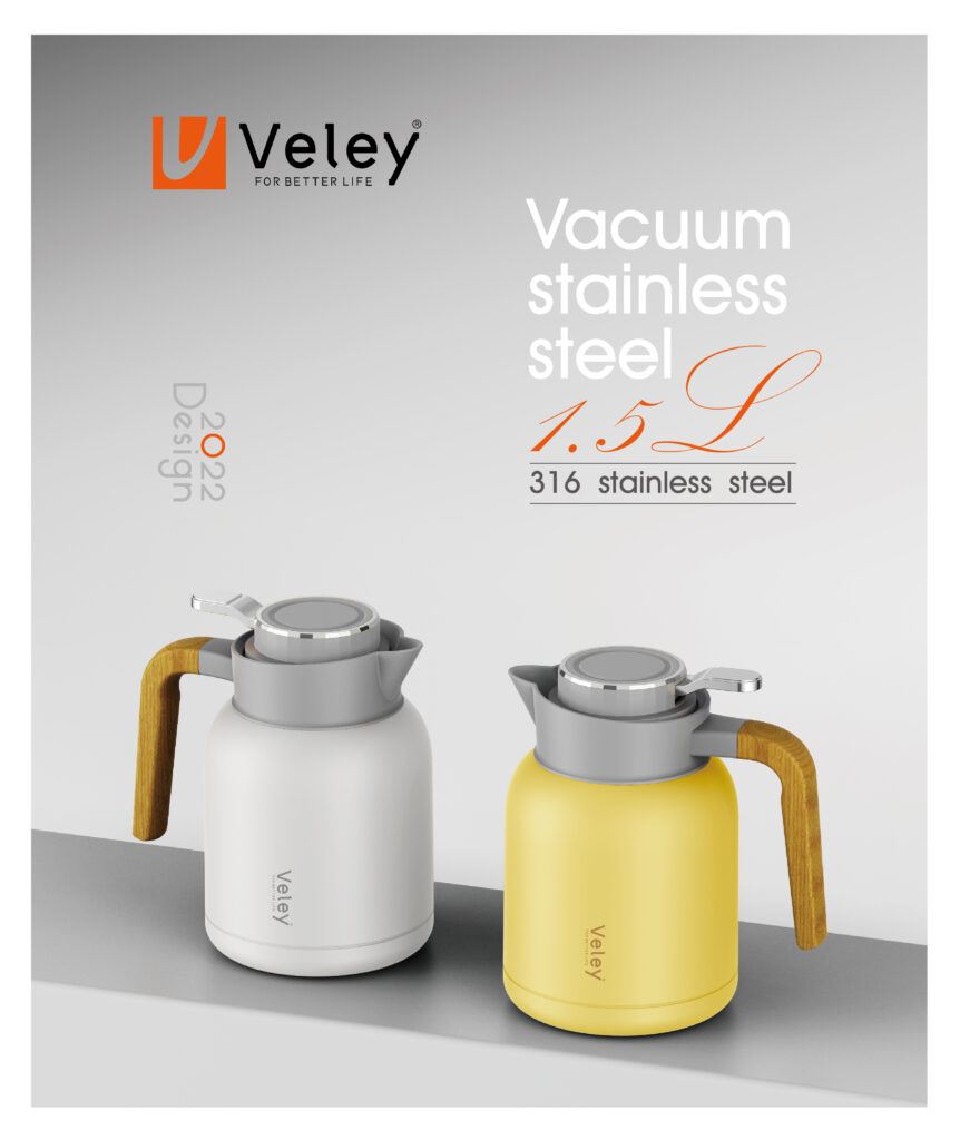 Veley high quality vacuum jug double-wall stainless body arabic coffee pot-9