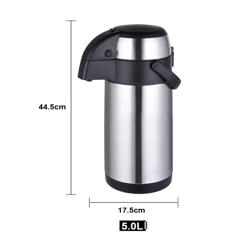 Sunlife different size White Glass Air Pot Vacuum Flask Stainless Steel Large Capacity-3