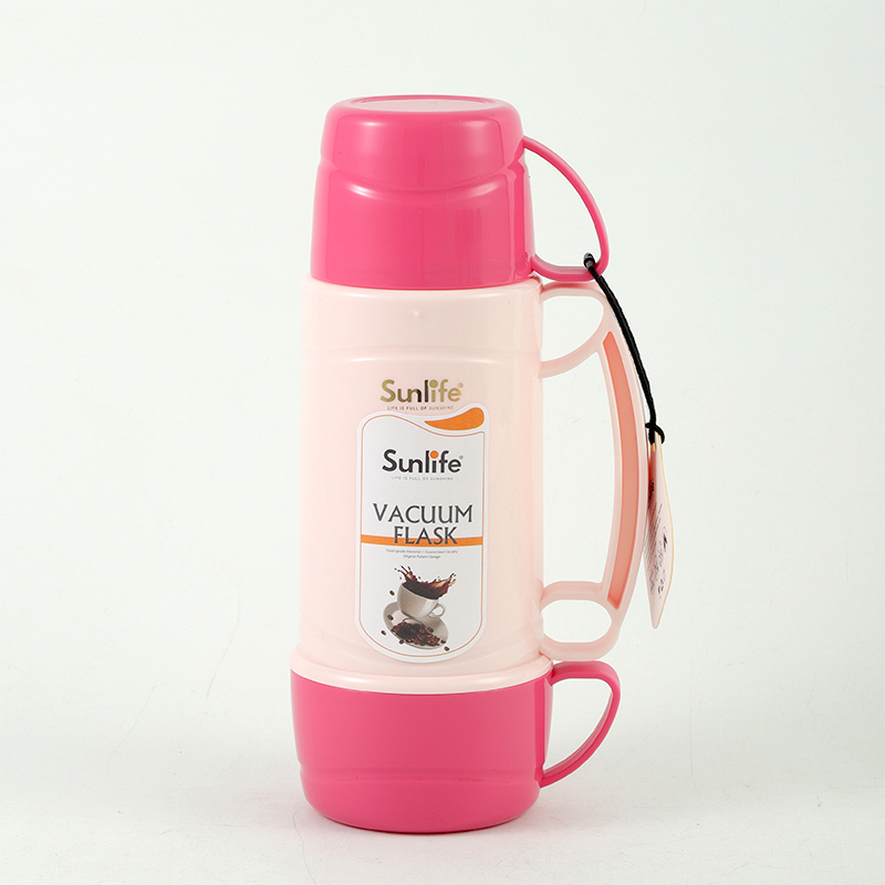 Sunlife hot-selling 0.45L PP plastic body Glass refill inside vacuum Flask-7