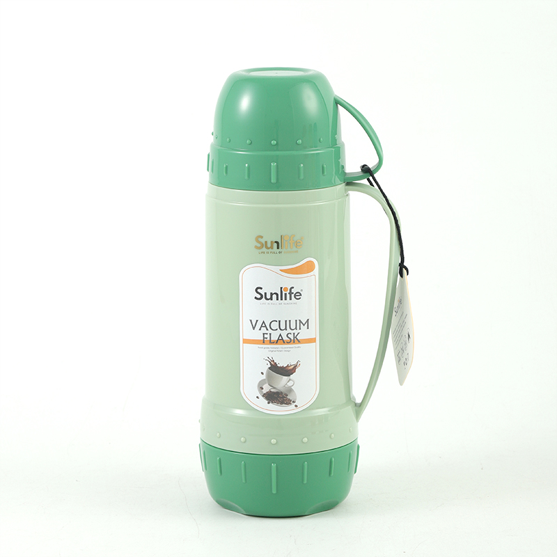 Sunlife high quality 450ml PP plastic body vacuum Flask with glass refill-5