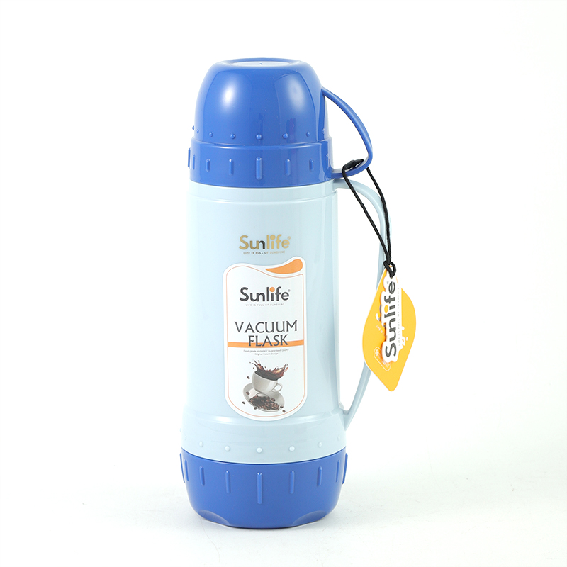 Sunlife high quality 450ml PP plastic body vacuum Flask with glass refill-6