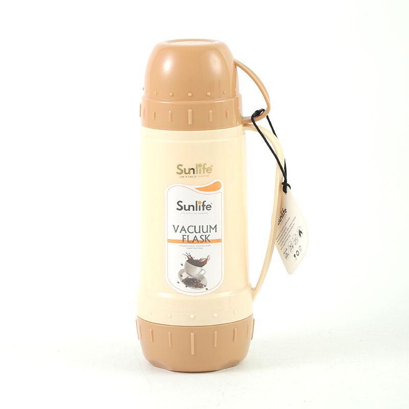 Sunlife high quality 450ml PP plastic body vacuum Flask with glass refill-7