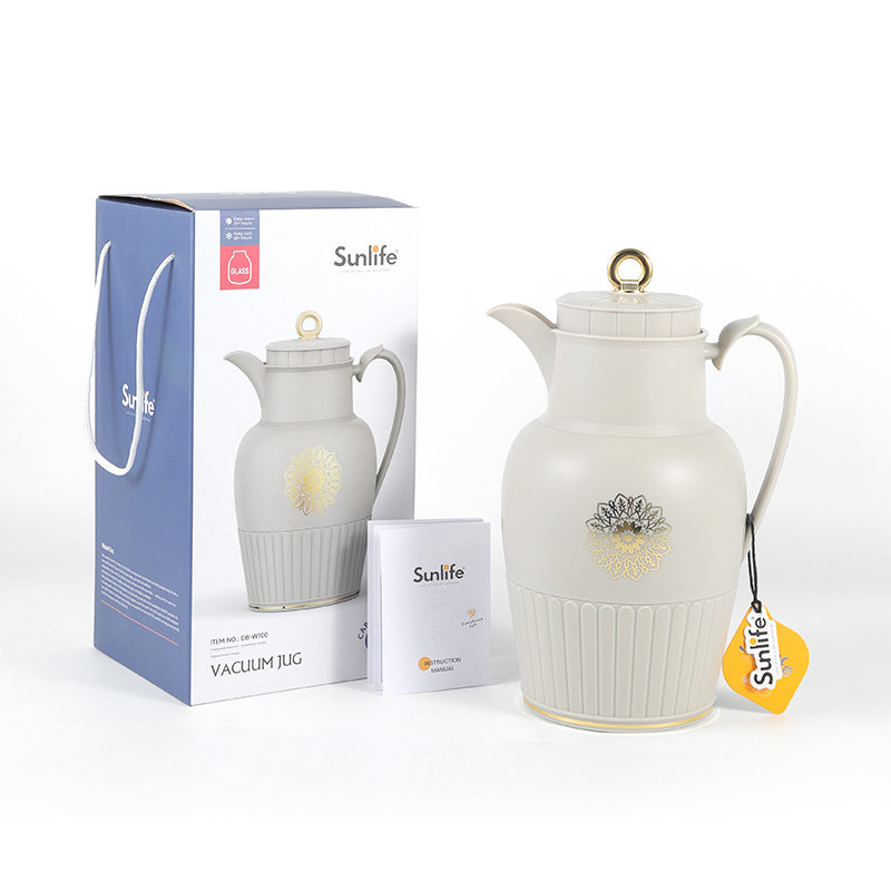 Sunlife New arrival Good quality Plastic Body Arabian Coffee Pot Glass Refill-7