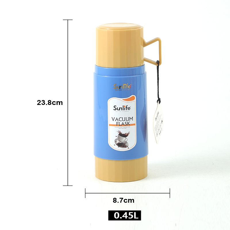 Sunlife Food-grade PP 450ml Glass refill inside vacuum Flask-1