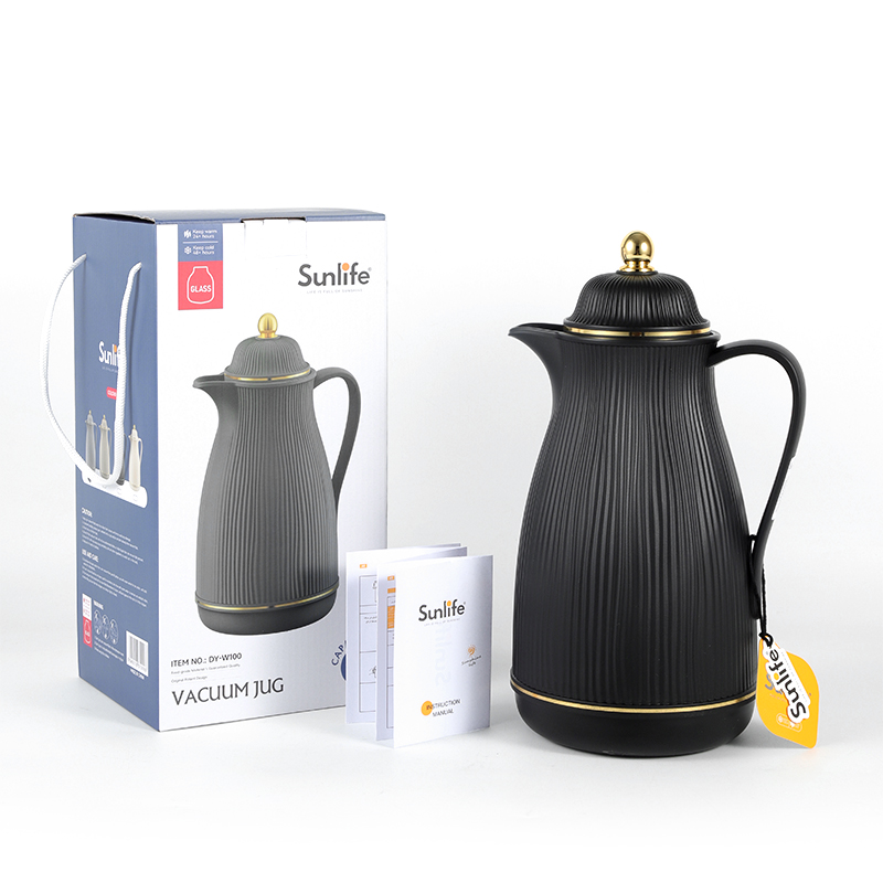 Sunlife New arrival OEM Service Plastic Body Arabian Coffee Pot Glass Refill-8