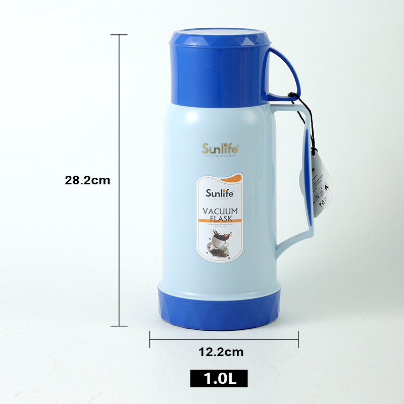 Sunlife Food-grade material 1000ml Glass refill inside vacuum Flask-1