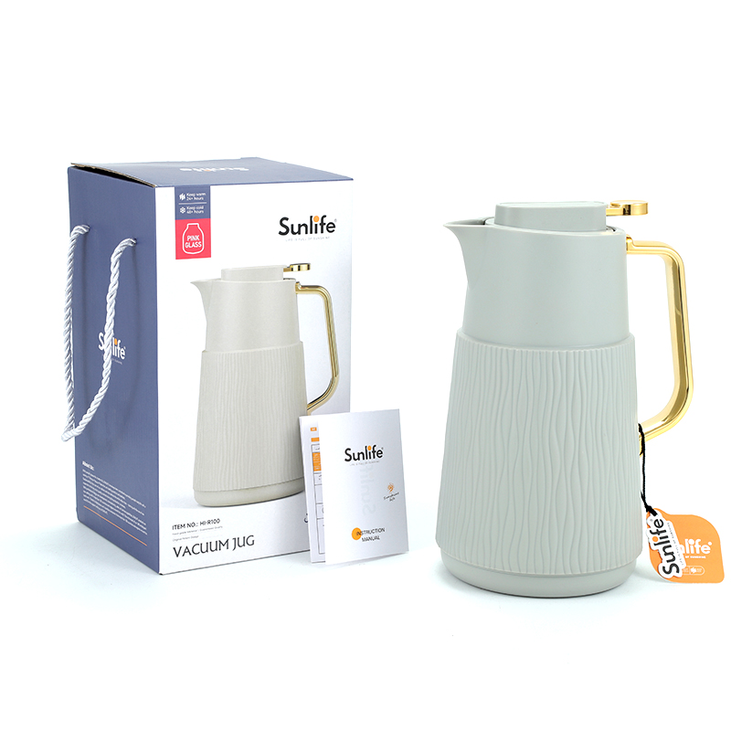 Sunlife New Item Plastic Body Arabian Coffee Pot Pink Glass Refill-8