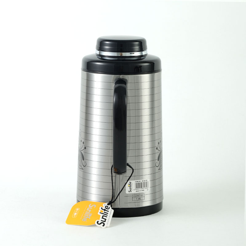 Sunlife 1.0L Stock Stainless Steel Body with Glass Refill Thermos Vacuum Flask-4