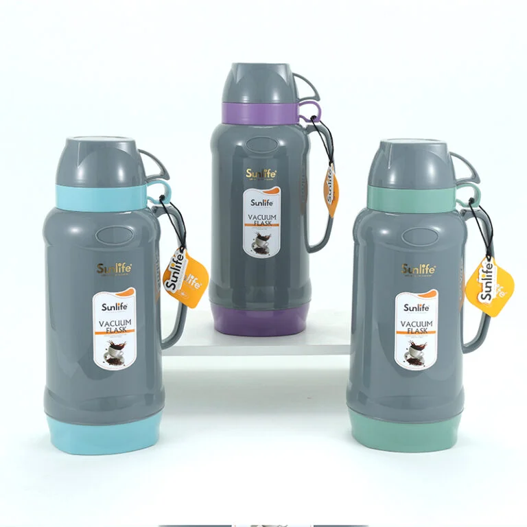 1 Sunlife Good quality 1.8L PP plastic body vacuum Flask with glass refill