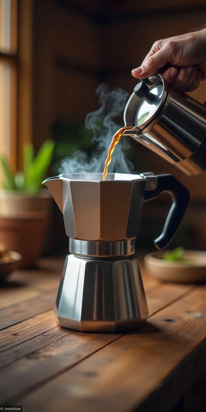 a Double-Wall Stainless Steel Coffee Pot Prevent Leaks